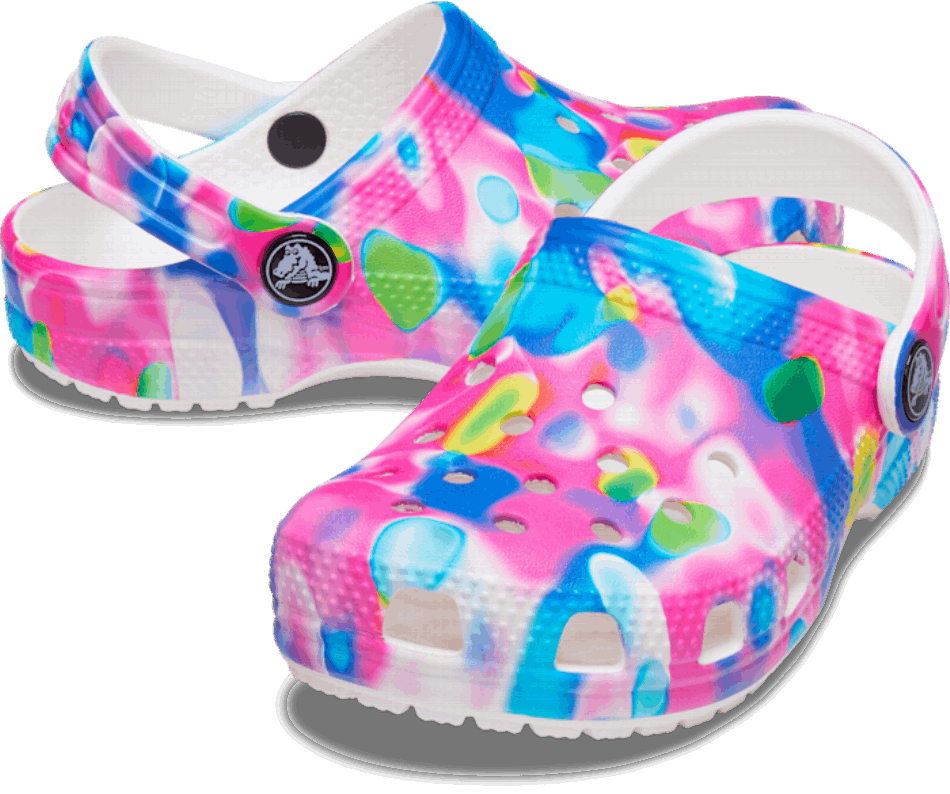 Crocs Toddlers’Classic Solarized Clog Pink-White