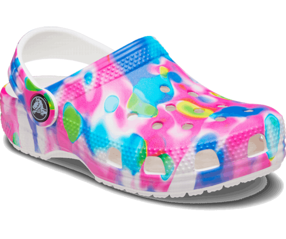 Crocs Toddlers’Classic Solarized Clog Pink-White