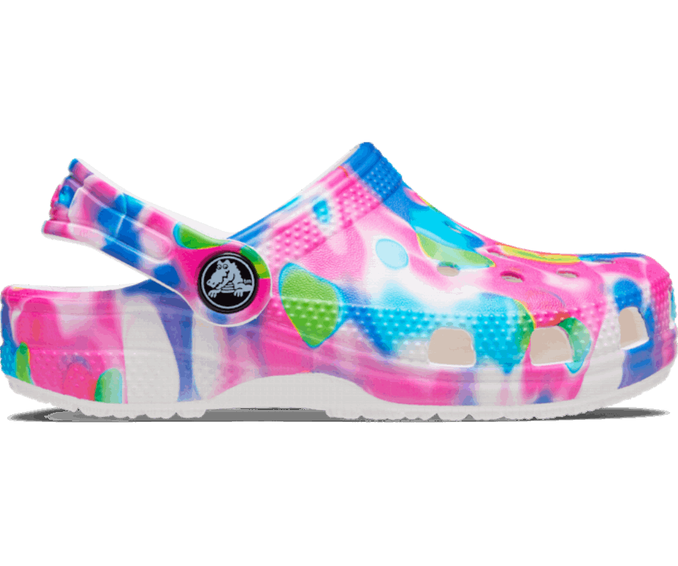 Crocs Toddlers’Classic Solarized Clog Pink-White