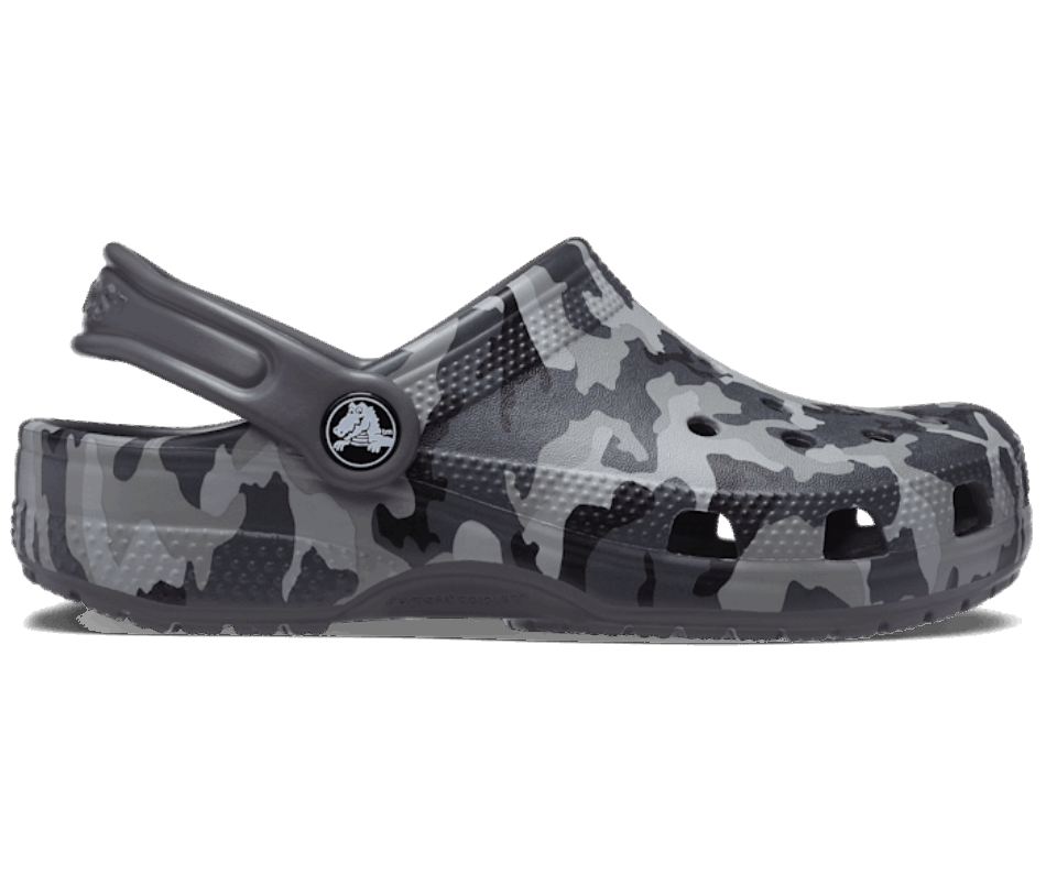 Crocs Toddlers’Classic Camo Clog Black-Grey