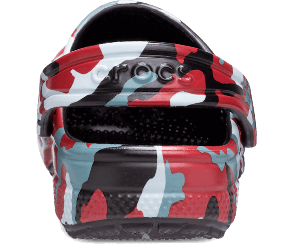 Crocs Kids’Classic Camo Clog Black-Red