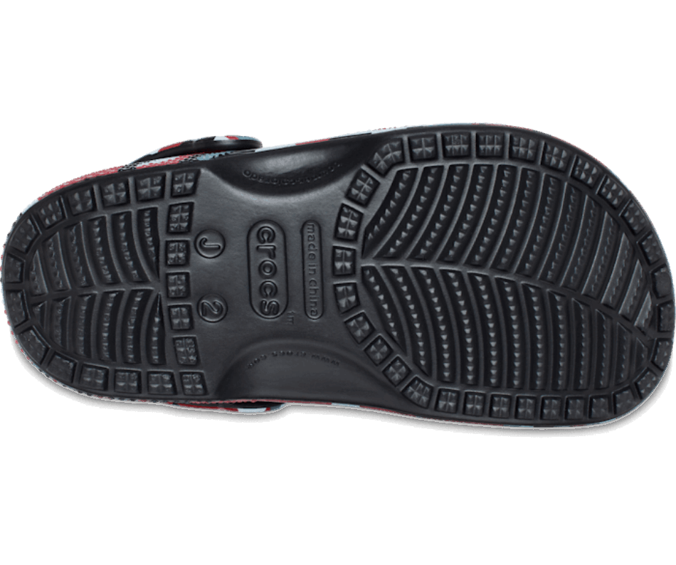 Crocs Kids’Classic Camo Clog Black-Red