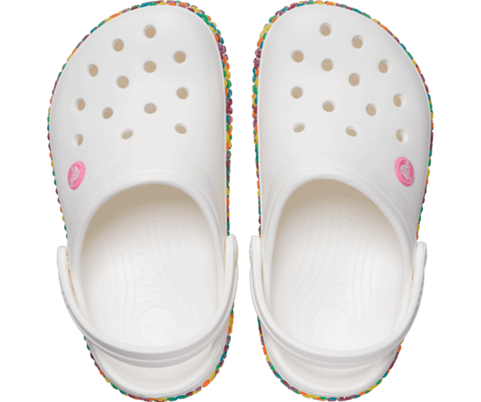 Crocs Kids' Crocband Gem Band Clog White