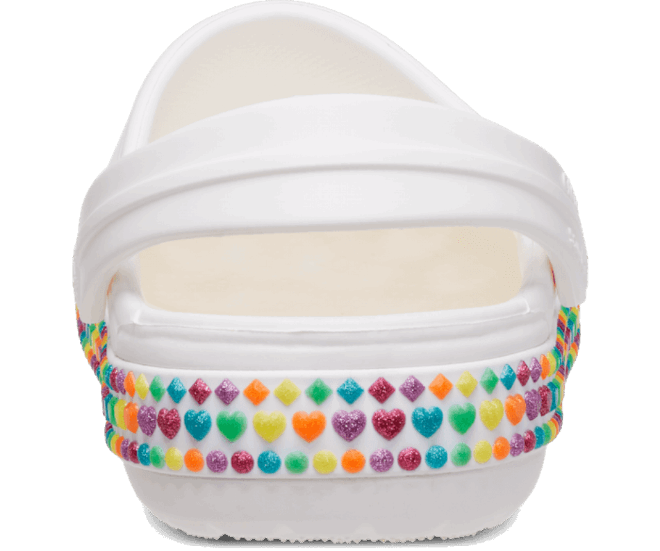 Crocs Kids' Crocband Gem Band Clog White