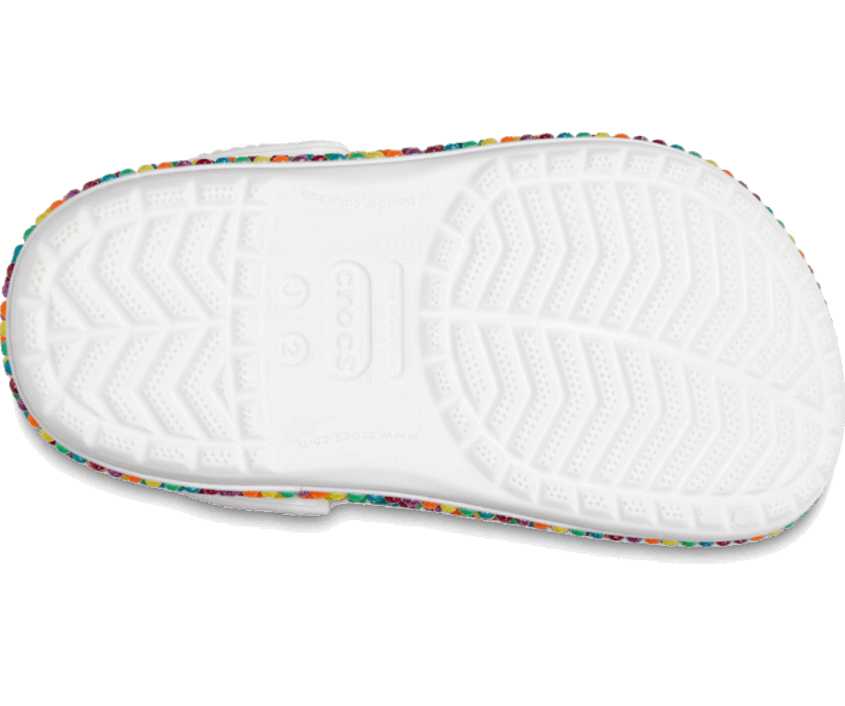 Crocs Kids' Crocband Gem Band Clog White