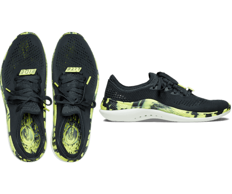 Crocs Men’s LiteRide 360 Marbled Pacer Black-Citrus