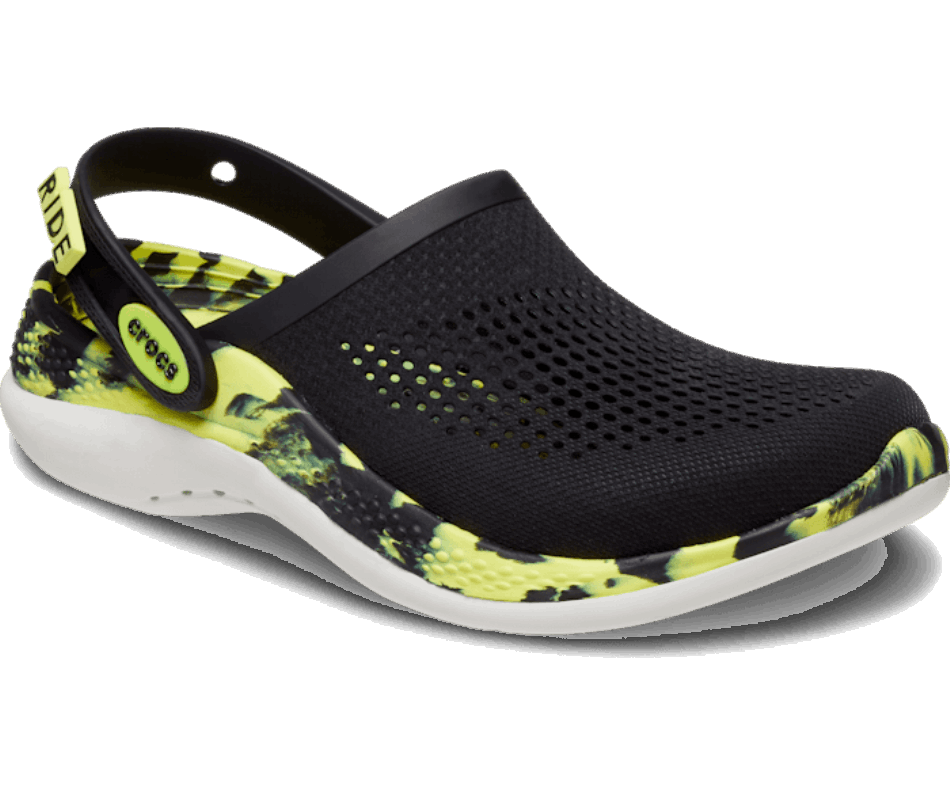 Crocs LiteRide 360 Marbled Clog Black-Citrus