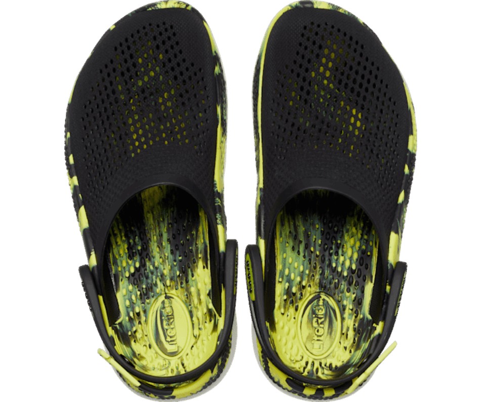 Crocs LiteRide 360 Marbled Clog Black-Citrus
