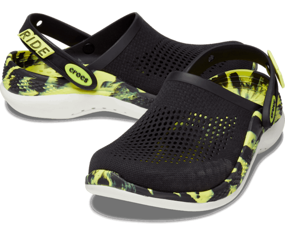 Crocs LiteRide 360 Marbled Clog Black-Citrus