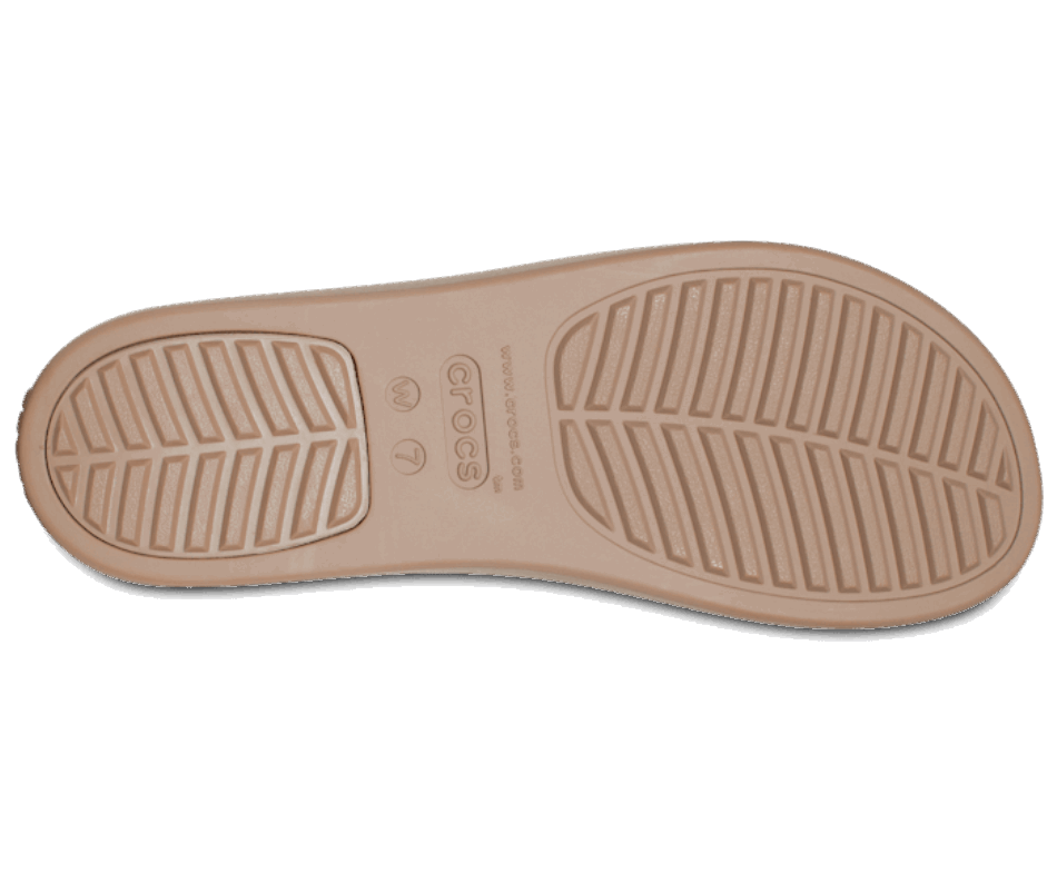 Crocs Women's  Brooklyn Metallic Low Wedge Metallic Champagne