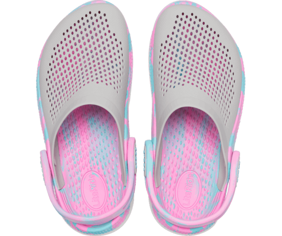 Crocs Kids’LiteRide 360 Marbled Clog Pearl White-Multi