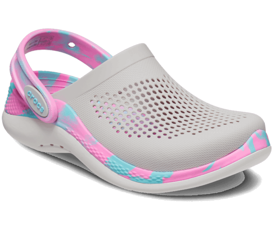 Crocs Kids’LiteRide 360 Marbled Clog Pearl White-Multi