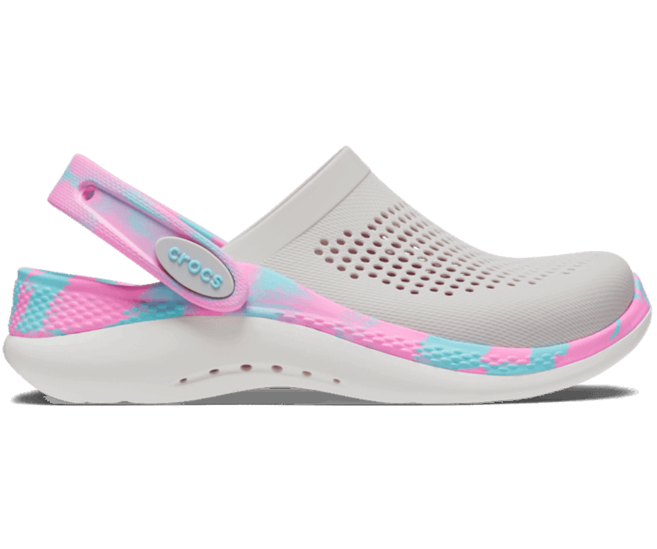 Crocs Kids’LiteRide 360 Marbled Clog Pearl White-Multi