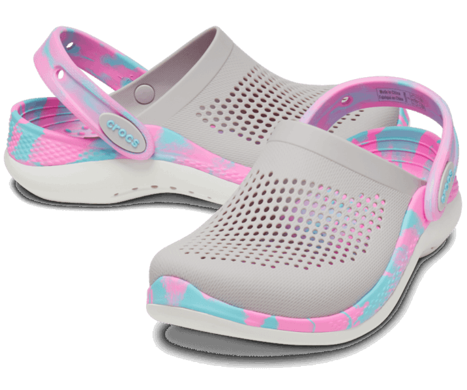 Crocs Kids’LiteRide 360 Marbled Clog Pearl White-Multi