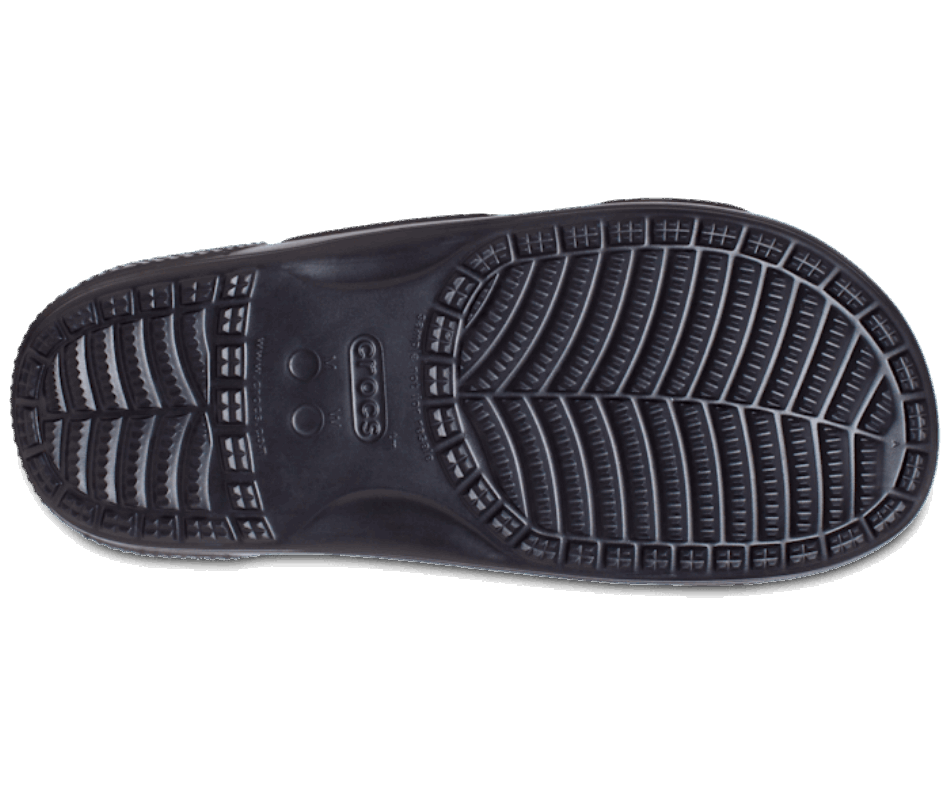 Crocs Classic  Heart Print Sandal Black-White