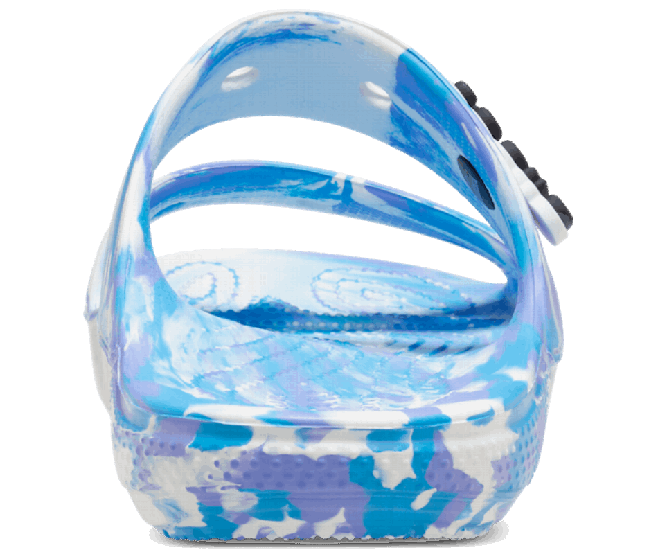 Crocs Classic  Marbled Sandal White-Oxygen