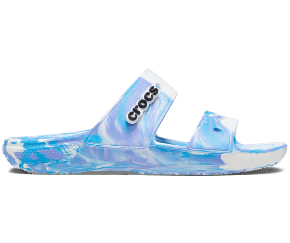 Crocs Classic  Marbled Sandal White-Oxygen
