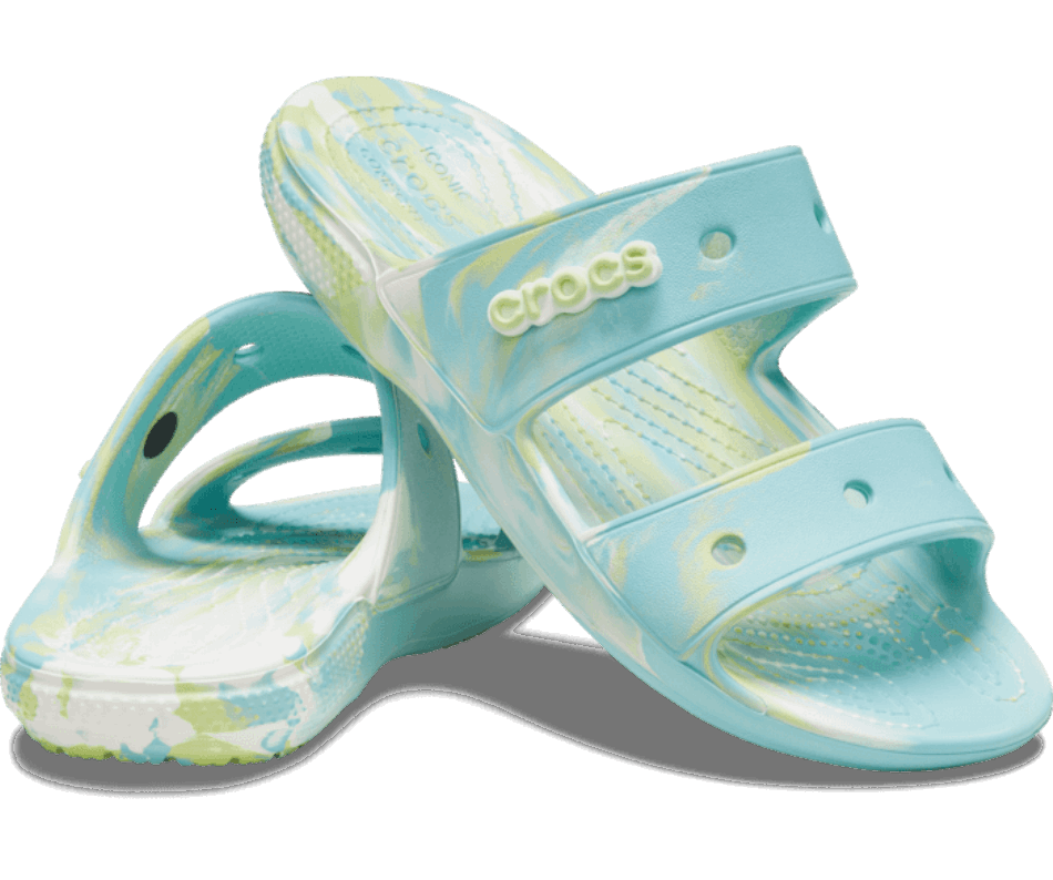 Crocs Classic  Marbled Sandal Pure Water-Multi