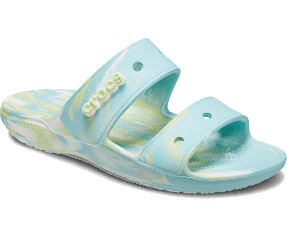 Crocs Classic  Marbled Sandal Pure Water-Multi