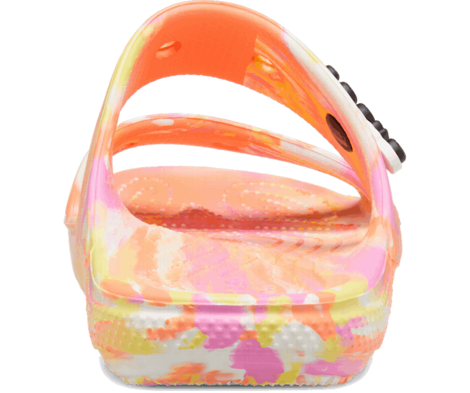 Crocs Classic Marbled Sandal Papaya-Multi
