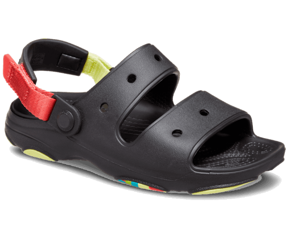 Crocs Kids' Classic All Terrain Sandal Black-Multi