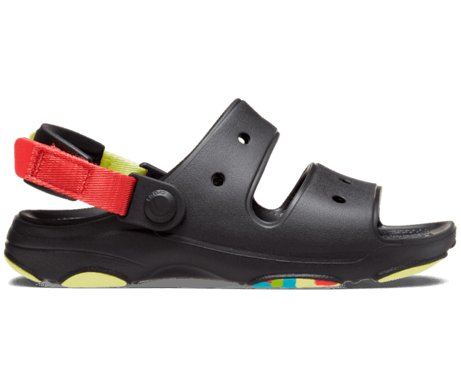 Crocs Kids' Classic All Terrain Sandal Black-Multi
