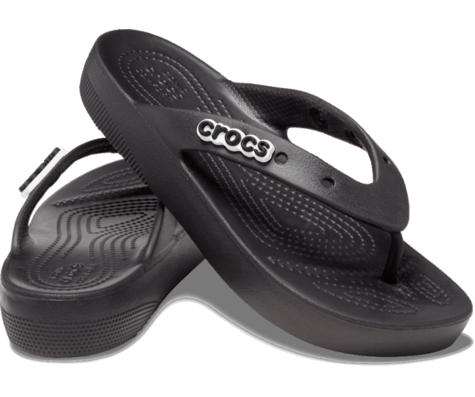 Crocs Classic Platform Flip Black