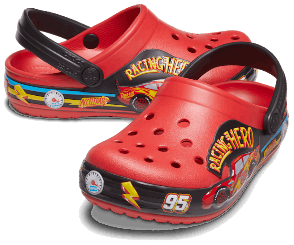 Crocs Toddlers' Fun Lab Disney PIxar Cars Lights Band Clog Flame