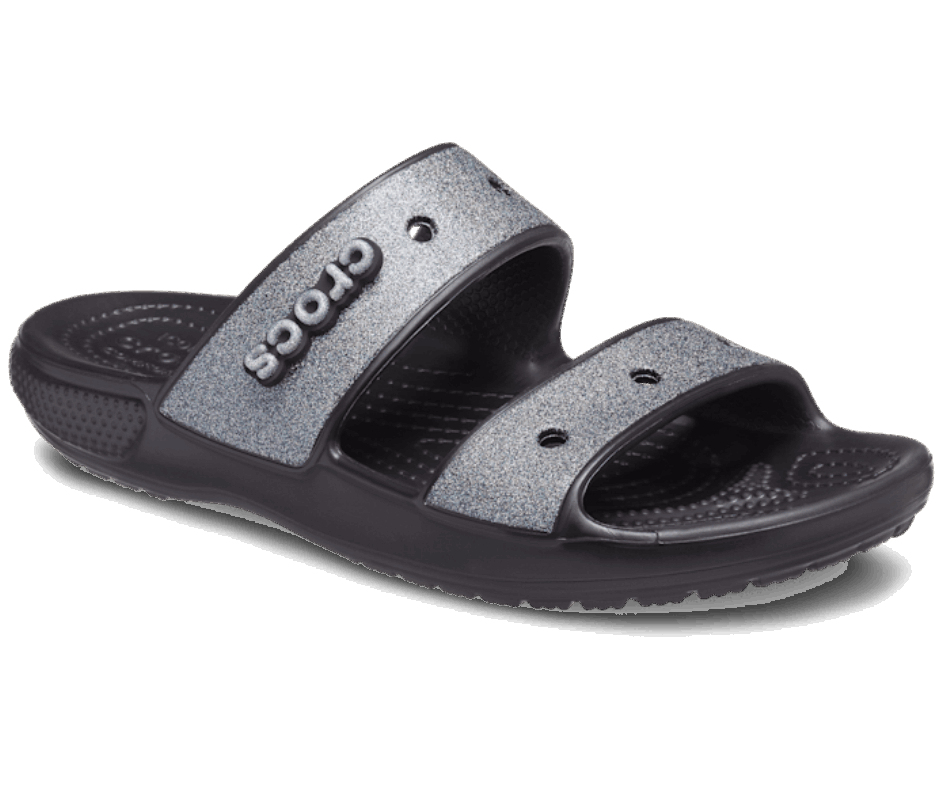 Crocs Classic  Glitter Sandal Black