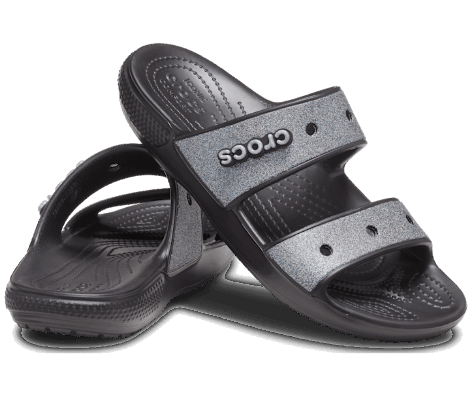 Crocs Classic  Glitter Sandal Black
