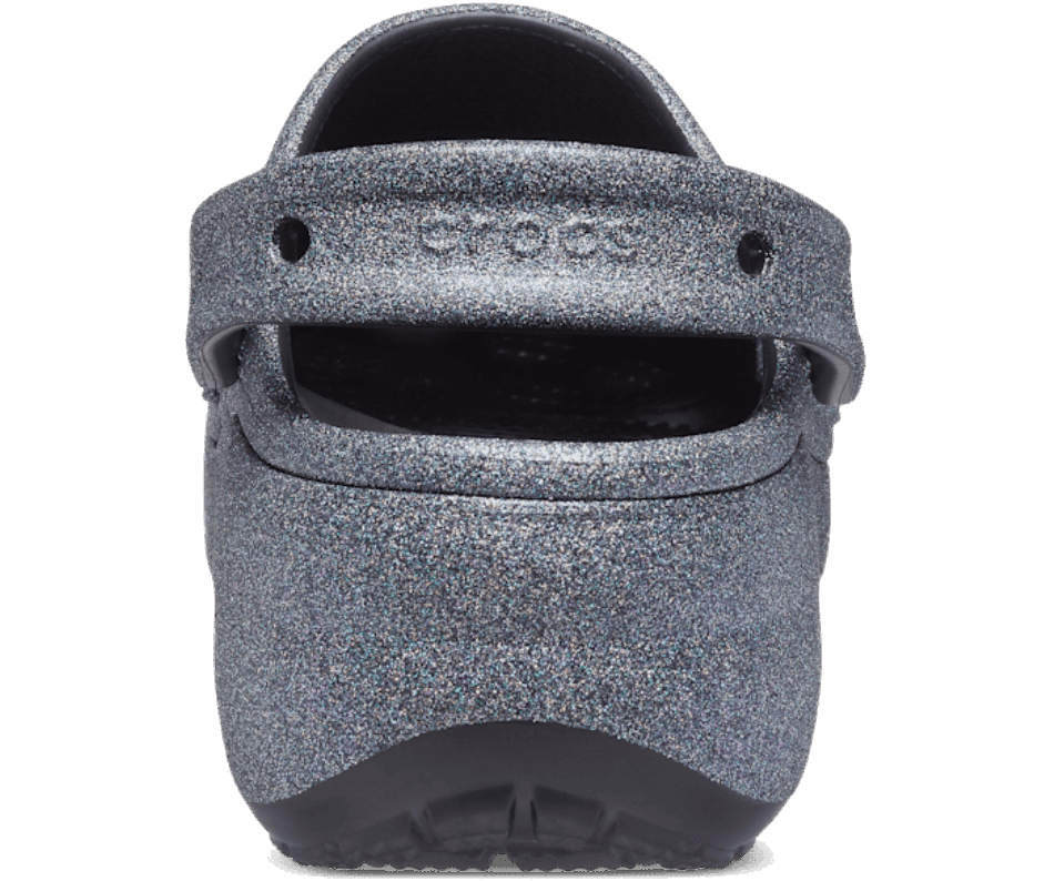 Crocs Women's Classic Platform Glitter Clog Black