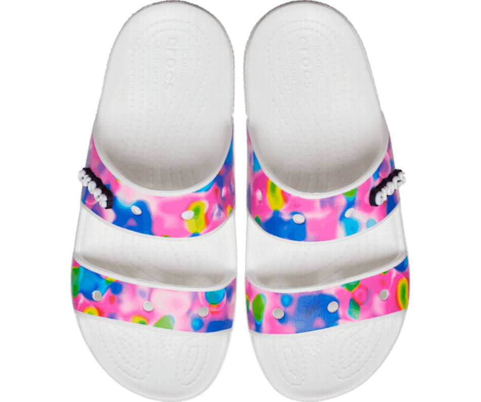Crocs Classic Solarized Sandal White-Pink
