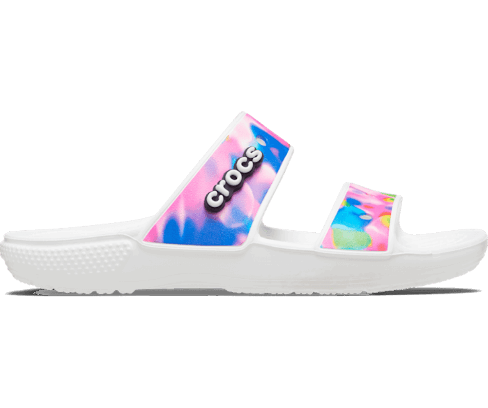 Crocs Classic  Solarized Sandal White-Pink