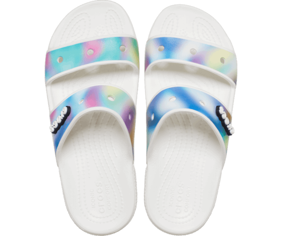 Crocs Classic  Solarized Sandal White-Multi