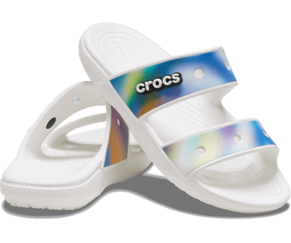 Crocs Classic  Solarized Sandal White-Multi