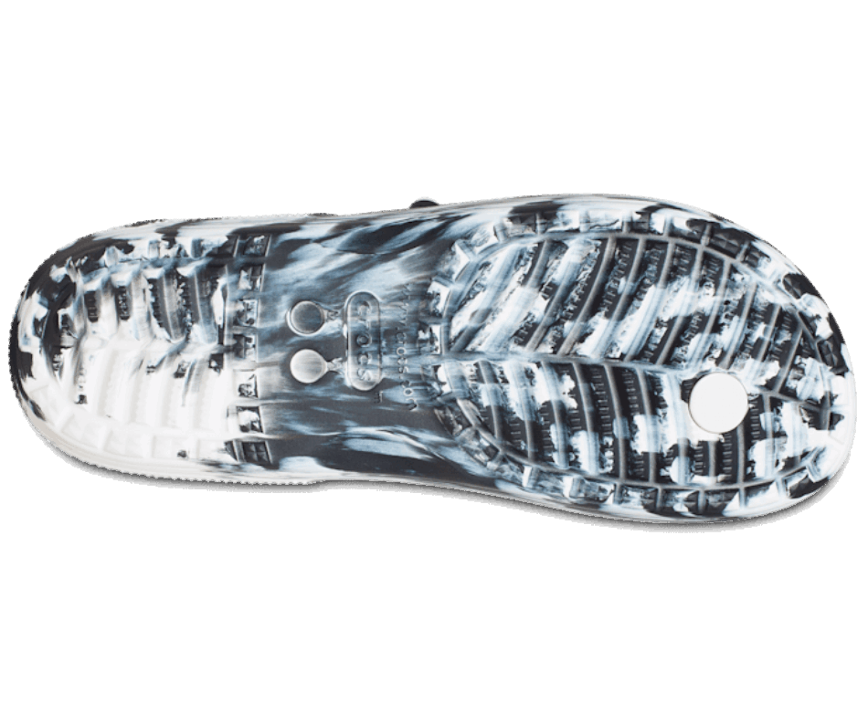 Crocs Classic  Marble Flip Black-White
