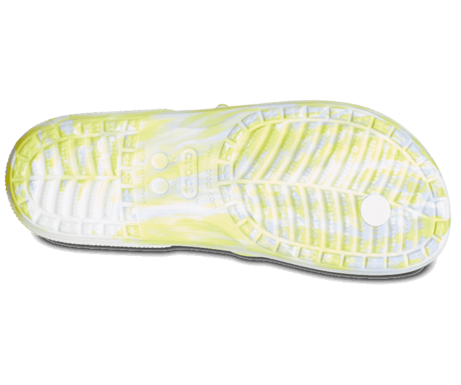 Crocs Classic  Marble Flip White-Microchip