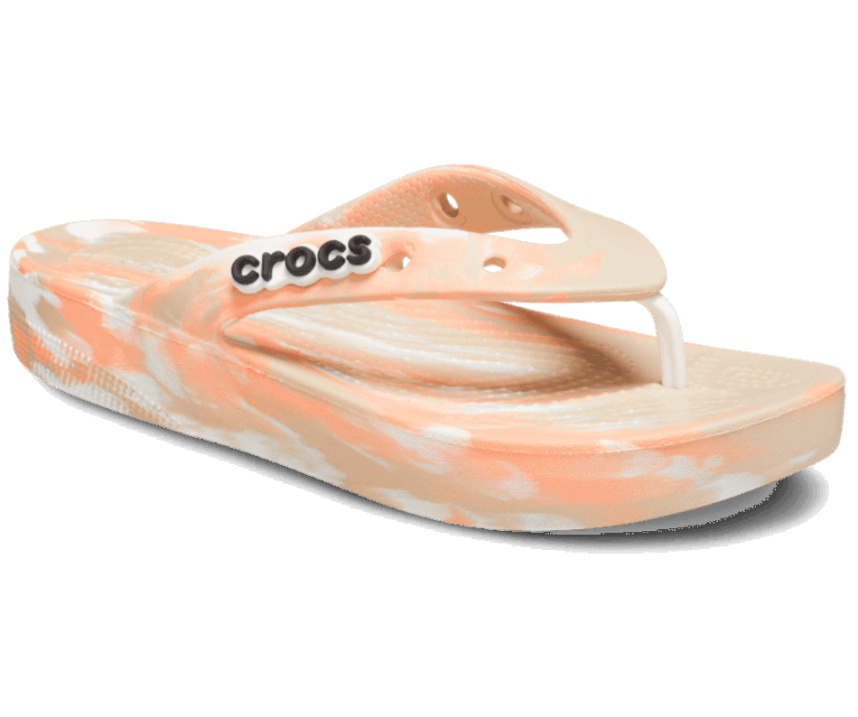 Crocs Classic Platform Marbled Flip Chai-Multi