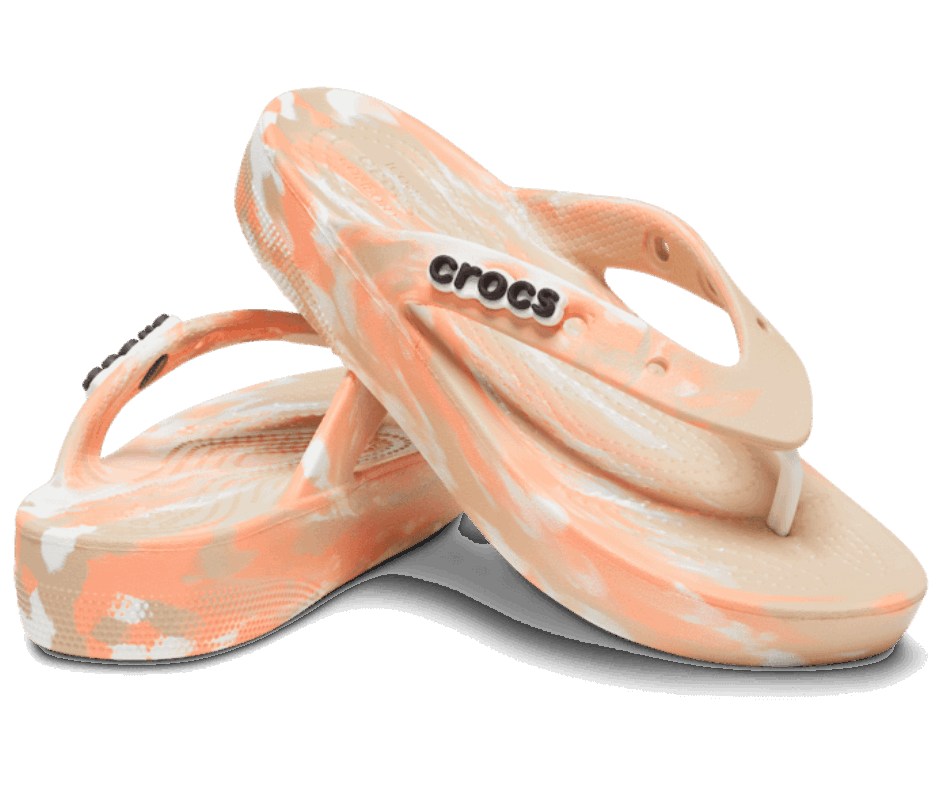 Crocs Classic Platform Marbled Flip Chai-Multi