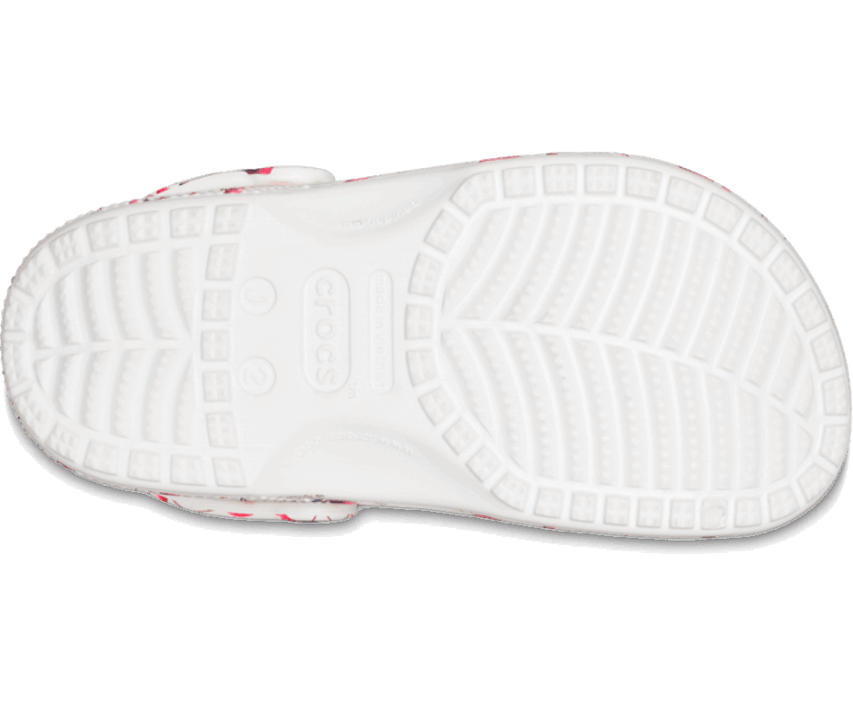 Crocs Kids' Classic Pool Party Clog White-Flamingo