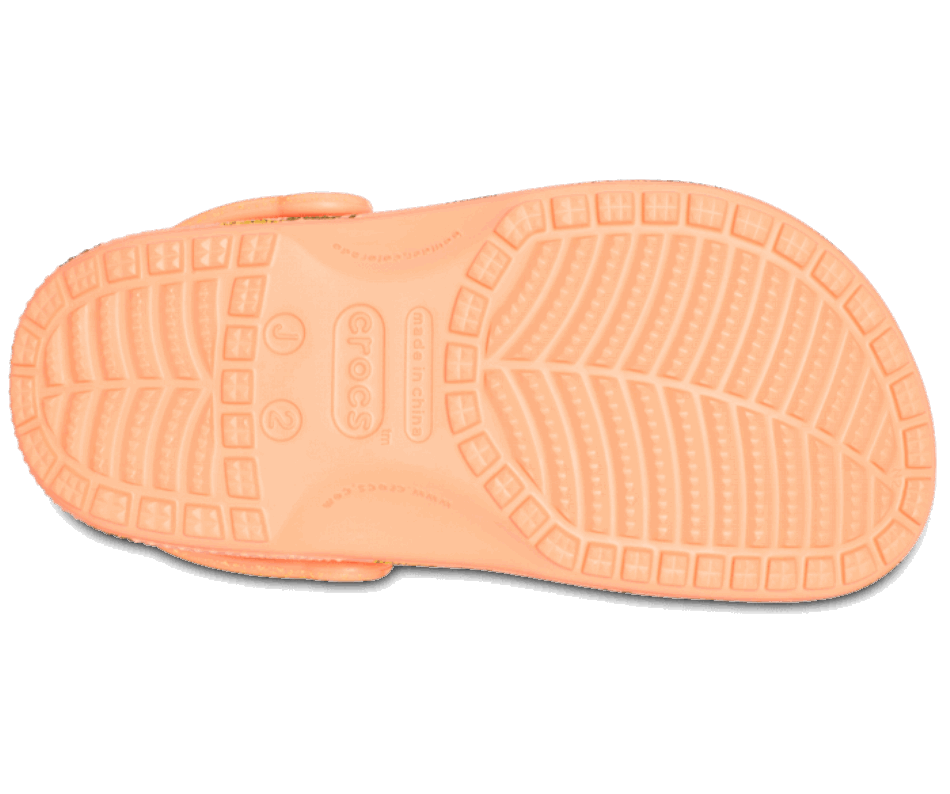 Crocs Kids' Classic Pool Party Clog Papaya