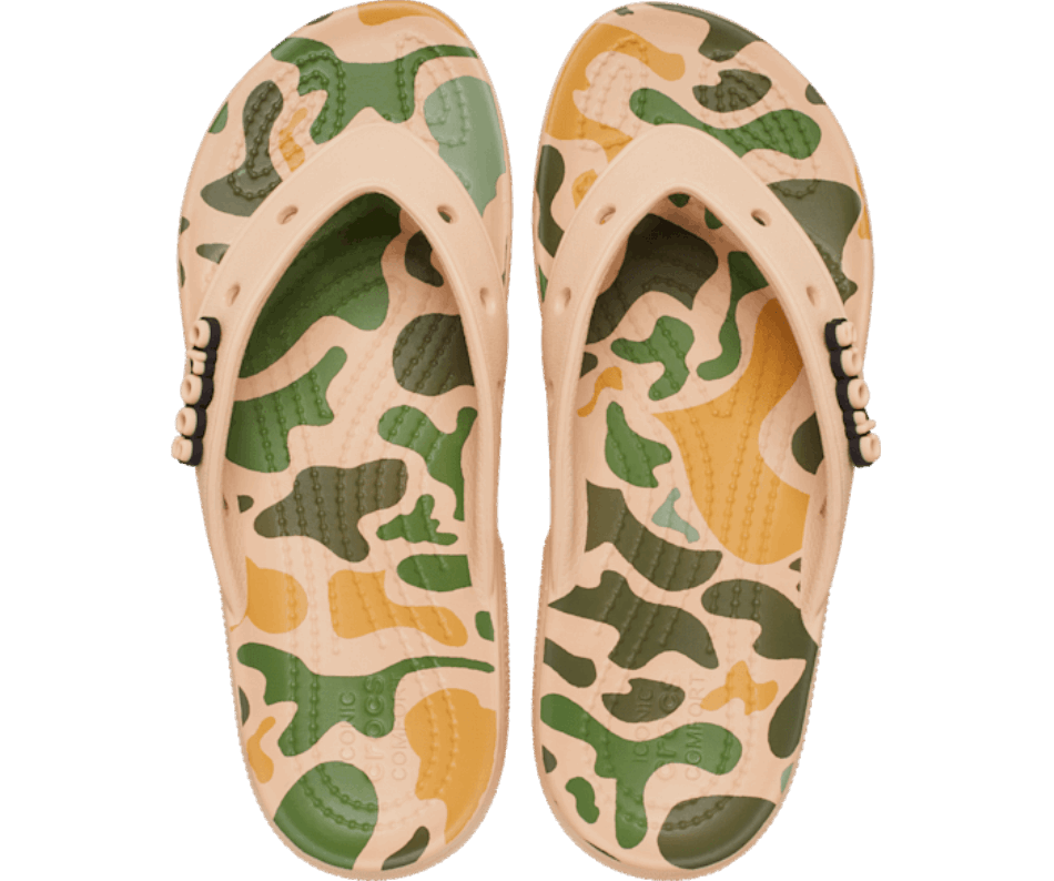 Crocs Classic  Printed Camo Flip Chai-Camo