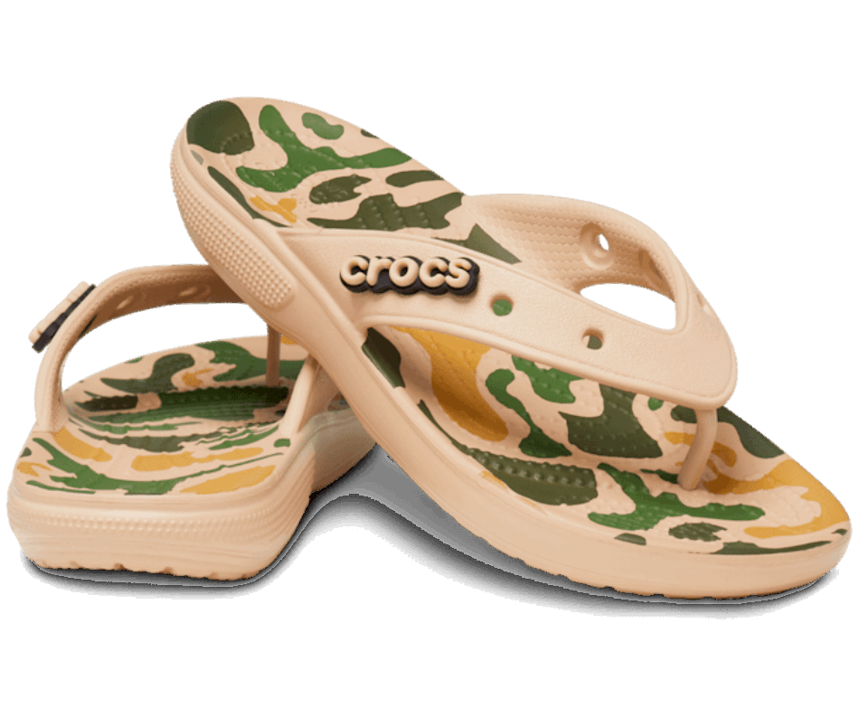 Crocs Classic  Printed Camo Flip Chai-Camo
