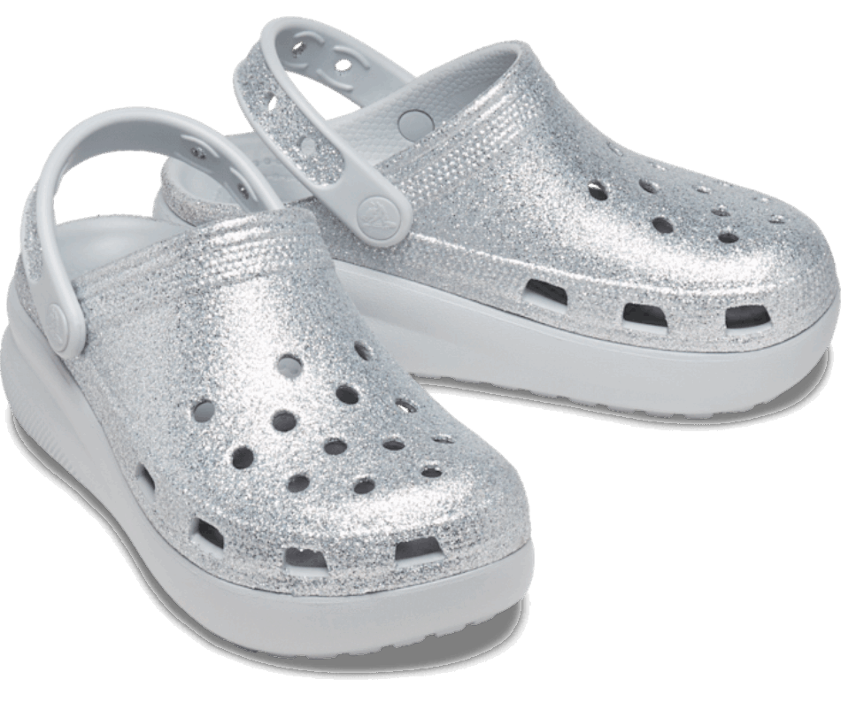 Crocs Kids' Classic  Glitter Cutie Clog Shimmer
