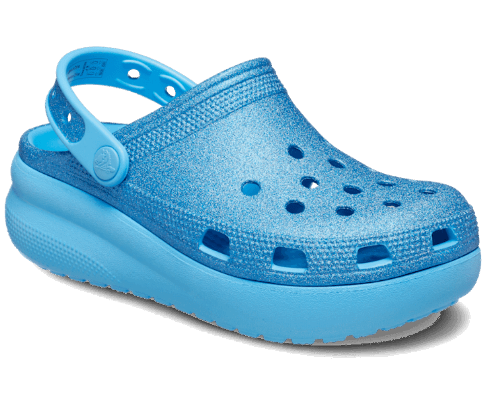 Crocs Kids' Classic  Glitter Cutie Clog Oxygen