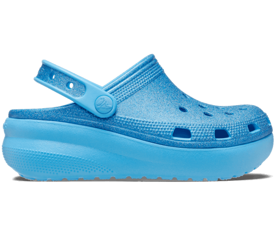 Crocs Kids' Classic  Glitter Cutie Clog Oxygen