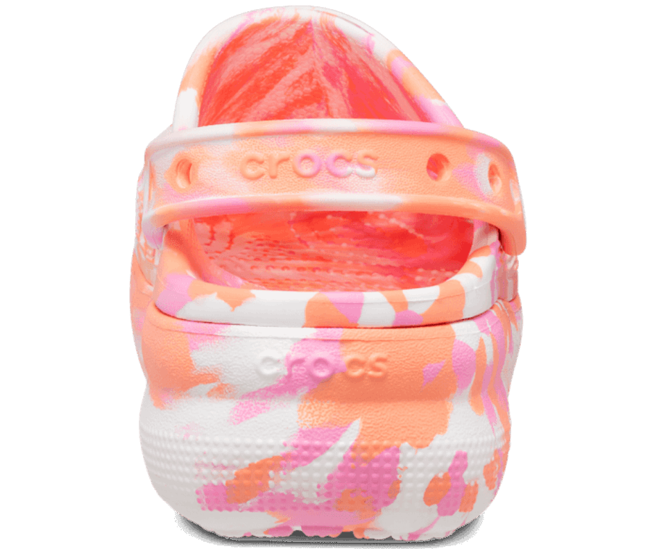 Crocs Kids' Classic  Marbled Cutie Clog Papaya-Multi