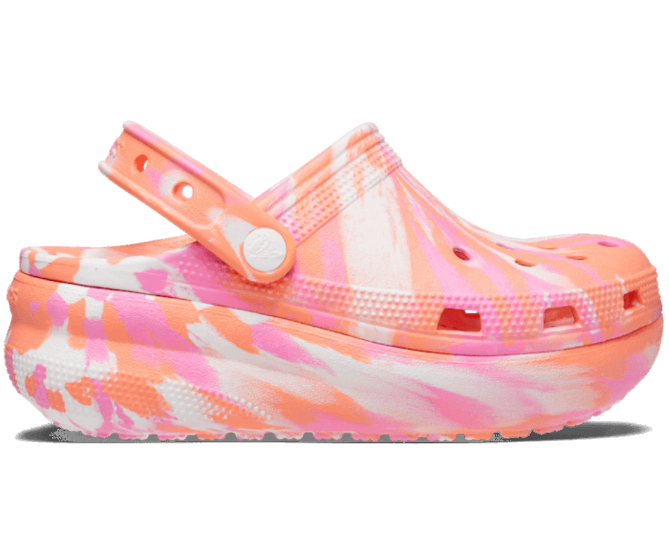 Crocs Kids' Classic  Marbled Cutie Clog Papaya-Multi