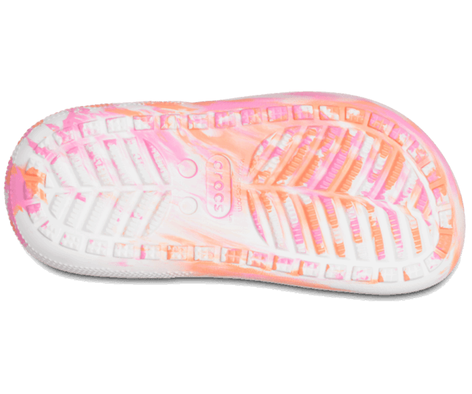 Crocs Kids' Classic  Marbled Cutie Clog Papaya-Multi