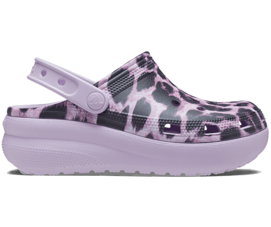 Crocs Kids' Classic  Animal Print Cutie Clog Leopard